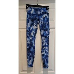 Lululemon Wunder Under Low-Rise Tight Full-On Luxtreme 28" Size 2 Blue Tie Dye